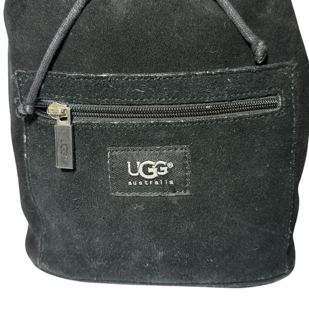 UGG Australia Nordie Shearling & Suede‎ Backpack Black Mini Bag